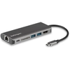 Image de StarTech.com Adaptateur Multiport USB C, Station d'Accueil USB-C Portable vers HDMI 4K, Hub USB 3.0 2 pts, SD/SDHC, GbE, 60W PD Pass-Through - USB Type-C/Thunderbolt 3 - REMPLACÉ PAR DKT30CHSDPD1 - Neuf