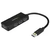 Image de StarTech.com Hub USB 3.0 - Dock 4 Ports SuperSpeed 5Gbps avec Charge Rapide USB 3.2 Gen 1 Type-A pour PC Fixe/Portable - Alimentation par Bus USB ou Auto-Alimenté Mini/Compact - Noir - Neuf