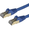 Image de StarTech.com Câble Ethernet Cat6a - blindé (STP) - 1m - Bleu, 1 m, Cat6a, U/F
