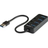 Image de StarTech.com Hub 4 ports USB 3.0 - 4x USB-A avec interrupteurs marche/arrêt individuels - Répartiteur mobile USB 3.0 - Splitter USB 3.0 alimenté par bus - Hub - 4 x USB 3.1 Gen 1 - Ordinateur de bureau - pour P/N : HB30C4AIB