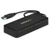 Image de StarTech.com Mini Dock USB 3.0 - Station d'Acceuil USB-A Double Écran avec Vidéo DisplayPort 4K 60Hz & Gigabit Ethernet - Câble 30 cm - Adaptateur USB 3.1 Gen 1 Type-A pour PC Portable - Neuf