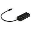 Image de StarTech.com Hub USB 3.0 Type-C 4 Ports avec Commutateurs Individuels par Port (On/Off) - SuperSpeed USB 3.2 Gen 1 (5Gbps) - Alimenté par Bus USB - Portable - Câble 25cm - Neuf