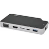 Image de StarTech.com Adaptateur Multiport USB C - USB-C vers 4K HDMI ou VGA avec 100W Power Delivery Pass-through, 2-Port 10Gbps USB Hub, MicroSD, GbE - USB 3.1 Type-C Mini/Travel Dock