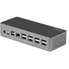 Image de StarTech.com Dock USB-C, 4K 60Hz Quad Monitor DisplayPort & HDMI, Universal USB C Docking Station with 100W Power Delivery Charging, USB Hub w/ 1x USB Type-C & 3x USB-A, Ethernet, Audio - Compatible Thunderbolt 3 (DK31C4DPPDUE)