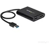 Image de Startech.com Adaptateur Usb 3.0 Noir Double Displayport 4k