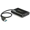 Image de StarTech.com Adaptateur USB 3.0 vers double DisplayPort 4K 60 Hz - Neuf