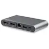 Image de StarTech.com Dock USB-C à double affichage Displayport 4K - Mini Station d'Accueil - Power Delivery Passthrough 100 W - GbE - Hub USB-A 2 Ports - Adaptateur Multiport USB Type C - Câble 1m - Neuf