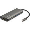 Image de StarTech.com Adaptateur Multiport USB-C - Mini Dock USB-C avec HDMI 4K, 3x USB 3.0 Hub, SD/SDHC, GbE, 60W PD 3.0 Pass-Through - Station d'Accueil USB-C pour PC Portable Type-C/Thunderbolt 3 - Neuf