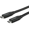 Image de StarTech.com USB-C 2.0 Power Delivery Cable 5A M/M 1m Noir pour une charge rapide