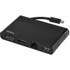 Image de StarTech.com Adaptateur Multiport USB-C avec HDMI, VGA, Gigabit Ethernet & USB 3.0 - Mini Dock USB-C vers 4K HDMI ou 1080p VGA - Station d'Accueil pour PC/Ordinateur Portable USB-C