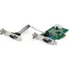 Image de StarTech.com Carte adaptateur 2 ports série PCIe RS232 - Carte contrôleur hôte série PCIe RS232 - PCIe vers série DB9 - 16950 UART - Profil Nidrig Carte d'extension - Windows & Linux, Mini PCI Express, Série, PCIe 1.1, RS-232, 222366 h, CE, FCC