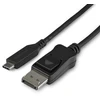 Image de StarTech.com 1 m - Câble adaptateur USB-C vers DisplayPort - 8K 30 Hz - HBR3 - Adaptateur USB-C - Compatible Thunderbolt 3 - CDP2DP141MB - Adaptateur vidéo externe - USB-C - DisplayPort - Noir - pour P/N : TB4CDOCK