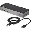 Image de StarTech.com USB-C USB-A Dock - Station d'accueil hybride universelle pour ordinateur portable à triple écran DisplayPort & HDMI 4K 60 Hz - 85W PD - 6x Hub USB - GbE - Audio - USB 3.1 Gen 2 10 Gbps - Câblé - USB 3.2 Gen 2 (3.1 Gen 2) Type-C - 85 W - 10,100,1000 Mbps