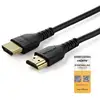 Image de StarTech.com Câble HDMI Fin de 1m, Câble HDMI 2.0 Flexible Certifié Premium avec Ethernet, UHD 4K 60Hz HDR10, Conception Durable en Fibre d'Aramide avec Gaine en TPE - Neuf