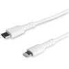 Image de StarTech.com Câble USB-C vers Lightning Blanc Robuste 2m - Câble de Charge/Synchronistation USB Type C vers Lightning Fibre Aramide - iPad/iPhone 12 Certifié Apple MFi - Neuf