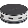Image de StarTech.com Adaptateur USB-C multiport - Mini station d'accueil USB 3.1 Gen 2 10Gbit/s Type C avec 4K 60Hz HDMI/DisplayPort ou 1080p VGA - 75W PD Passthrough, 3 Port USB Hub, GbE - Station d'accueil mobile - Station d'accueil - USB-C 3.1 Gen 2 - HDMI, VGA, DP - 1GbE
