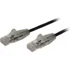 Image de StarTech.com 50cm Slim LSZH CAT6 Ethernet Cable, 10 Gigabit Snagless RJ45 100W PoE Patch Cord, CAT 6 10GbE UTP Network Cable w/Strain Relief, Black, Fluke Tested/ETL/Low Smoke Zero Halogen - Category 6 - 28AWG (N6PAT50CMBKS)