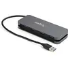 Image de StarTech.com Hub 4 ports USB 3.0 - Répartiteur SuperSpeed 5 Gbit/s USB 3.1 Gen 1 Type-A - Alimenté par bus USB - Câble hôte USB 28cm (HB30AM4AB)