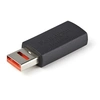 Image de StarTech.com Adaptateur Chargeur USB Sécurisé - Data Blocker - Charge Only USB-A Mâle vers Femelle - Protection Chargeur No-Data pour SmartPhone/Tablette - Adaptateur Blocage Transfert Données USB