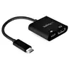 Image de StarTech.com Adaptateur USB-C vers DisplayPort avec Power Delivery - Convertisseur Vidéo 8K 60Hz /4K 120Hz USB Type C vers DP 1.4 avec Chargement 60W PD Pass-Through - HBR3 - Compatible Thunderbolt 3 - Neuf