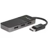 Image de StarTech.com Répartiteur DisplayPort 1.4 à 3 ports, Adaptateur Multi-Moniteur DisplayPort vers 3x DP, Hub MST Triple pour Ordinateur 4K, Alimentation par Bus USB - Windows Uniquement - Neuf