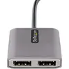 Image de StarTech.com Hub USB-C MST à 2 ports - Adaptateur Multi-Moniteur USB Type-C vers 2x DisplayPort pour Ordinateur Portable - Dual-DP jusqu'à 4K 60Hz avec DP 1.4 Alt Mode & DSC - HDR - Câble de 30 cm - Windows Uniquement