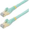 Image de StarTech.com Cordon de raccordement CAT6a (7,5 m) sans crochet - Câble patch RJ45 - Turquoise - Neuf