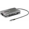Image de StarTech.com Adaptateur Multiport USB C - Station d'Accueil USB C avec Sortie Vidéo USB-C DP Alt Mode/4K HDMI 2.0/VGA - Hub/Dock USB C Double Écran - Mini Station d'Accueil pour PC Portable, 100W PD Pass-Through