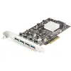 Image de StarTech.com Carte PCIe 2 Ports USB - 10Gbps - Carte Contrôleur Hôte USB 3.2 Gen 2 Type-A PCI Express 3.0 - 2 Contrôleurs - 4x USB-A - Carte Adaptateur PCIe USB Additionnelle - Windows/Mac/Linux - Neuf