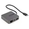 Image de StarTech.com Adaptateur mulitport USB-C - Câble intégré de 29 cm - USB 3.1 Gen 2 - 10 Gbps - HDMI et VGA - Neuf