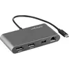 Image de StarTech.com Thunderbolt 3 Mini Dock - Station d'accueil portable TB3 avec deux moniteurs et DP 4K 60 Hz - GbE - Station d'accueil - Thunderbolt 3 - 2 x DP - 1GbE