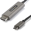 Image de StarTech.com Câble 3m USB-C vers HDMI 4K 60Hz avec HDR10 - Câble adaptateur vidéo Ultra HD - DP 1.4 Alt Mode HBR3 (CDP2HDMM3MH) - Câble adaptateur - 24 broches USB-C mâle vers HDMI mâle - 3 m - noir - support 4K, actif