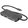 Image de StarTech.com Adaptateur Multiport USB-C - USB Type C vers HDMI 4K, Alimentation 100W Passthrough, SD/MicroSD, Hub USB 3 Ports USB 3.0 - Mini Dock USB-C - Câble Intégré 30cm - Neuf