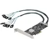 Image de StarTech.com Carte Contrôleur SATA PCIe 8 ports - Carte Extension SATA PCI Express 6Gbps avec 4 Contrôleurs Hôte - Carte SATA PCIe - PCI-e x4 Gen 2 vers SATA III - SATA HDD/SSD - Neuf