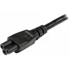 Image de StarTech.com Câble d'Alimentation pour Ordinateur Portable de 3m - Prise EU vers Connecteur C5, 2,5A 250V - Cordon d'Alimentation Clover Leaf/Mickey Mouse - Cordon Alimentation PC Portable