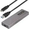 Image de StarTech.com Boîtier Externe SSD M.2 NVMe/SATA - Boîtier Disque Dur SSD M.2 PCIe/SATA - Boîtier SSD M.2 - Boîtier pour SSD M.2 avec Câbles Hôtes USB-C et USB A - Boîtier M.2 NVMe Compatible 2230/2242/2260/2280 - Neuf