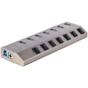 Image de StarTech.com 7-Port Self-Powered USB-C Hub with Individual On/Off Switches, USB3.0 5Gbps Expansion Hub w/Power Supply, Desktop/Laptop USB-C to USB-A Hub, 7x BC 1,2 (1,5A), Hub USB Type C
