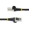 Image de StarTech.com Câble CAT6a 50cm - LSZH-fumée, sans halogène - Câble LAN 10 Gigabit RJ45 - Câble patch SFTP - Noir - Câble de pose CAT6a - Câble réseau/éthernet blindé