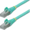 Image de StarTech.com Câble CAT6a de 7,5 m - LSZH anti-fumée, sans halogène - Câble LAN 10 Gigabit RJ45 - Câble patch SFTP - Aqua - Câble de pose CAT6a - Câble réseau/éthernet blindé