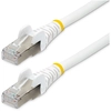 Image de StarTech.com Câble Ethernet CAT6a 50cm - Low Smoke Zero Halogen (LSZH) - 10 Gigabit 500MHz 100W PoE RJ45 S/FTP Cordon de Raccordement Réseau Snagless Blanc avec Décharge de Tension - Neuf