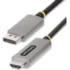Image de StarTech.com 133DISPLAYPORTHDMI21 câble vidéo et adaptateur 2 m Noir, Argent