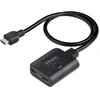 Image de StarTech.com 2-Port HDMI Splitter 4K 60Hz, HDMI 2.0 Video, 4K HDMI Splitter 1In 2Out, 1x2 HDMI Distributor 4k, HDR/HDCP, Dual HDMI Splitter, 50 cm de câble HDMI intégré, Scaler
