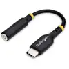 Image de StarTech.com Adaptateur Audio USB-C vers Prise Casque/Casque 3,5 mm TRRS, Dongle Aux USB Type-C vers Jack, Hi-Fi 32-bit DAC, pour Ordinateur Portable/Téléphone/Tablette, Compatible USB-C/Thunderbolt - Neuf