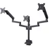 Image de STARTECH StarTech.com Triple Monitor Desk Mount For Up To Three 27in Screens, VESA 75x75/100x100, Tool-Less Arm Adjustments, C-Clamp/Grommet Mount, Spring-Assisted Arms - Neuf
