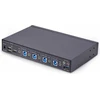 Image de StarTech.com KM Switch 4 Ports USB avec Audio - Noir | Partage de périphériques