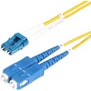 Image de Startech.com Câble Fibre Optique De 20m Duplex Monomode Lc Vers Sc(upc) Os2, 9/125µm, 100g, Cordon Fibre Optique, Insensible À La Courbure, Faible Perte D'Insertion, Cordon Patch Fibre Lszh