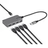 Image de StarTech.com 5G4AC-USB-A-HUB hub & concentrateur USB 3.2 Gen 1 (3.1 Gen 1) Type-A 5000 Mbit/s Gris - Neuf