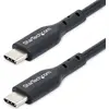 Image de StarTech.com Câble de charge USB-C 1m, câble USB C, câble de charge USB-C 2.0 pour ordinateur portable, 60W 3A Power Delivery, câble de charge rapide USB-C vers USB-C, gaine TPE, câble de transfert de données USB-C, M/M