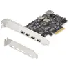 Image de StarTech.com Carte PCIe USB à 5 Ports, USB 3.2 10Gbps, Carte PCI Express avec 4x USB-C et 1x USB-A interne, Carte Contrôleur USB PCIe, Windows/macOS/Linux - Neuf