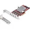 Image de StarTech.com Carte PCIe USB-C 4 Ports, USB 3.2 10 Gbit/s, Carte d'Extension PCI Express USB-C, 4 Contrôleurs USB Indépendants, Carte PCIe USB Type-C, Windows/Linux/macOS, Conforme TAA